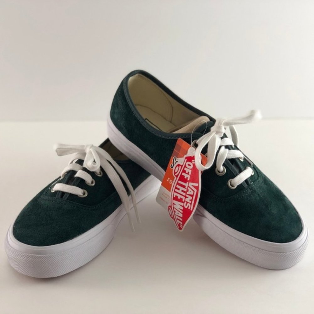 Vans Authentic Pig Suede Darkest Spruce/True White